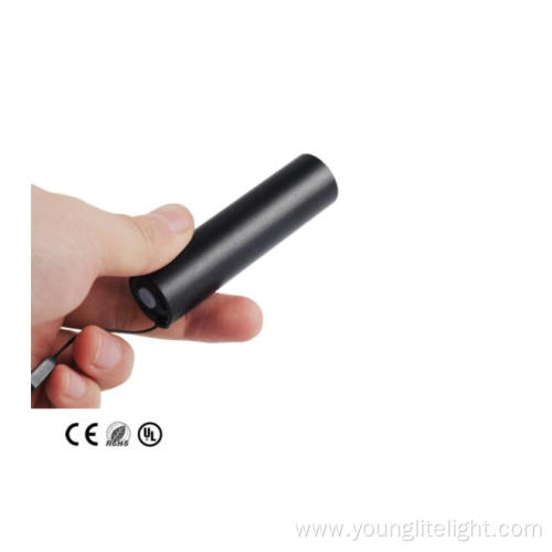 Mini Aluminum LED Flashlight USB Chargeable EDC Flashlight